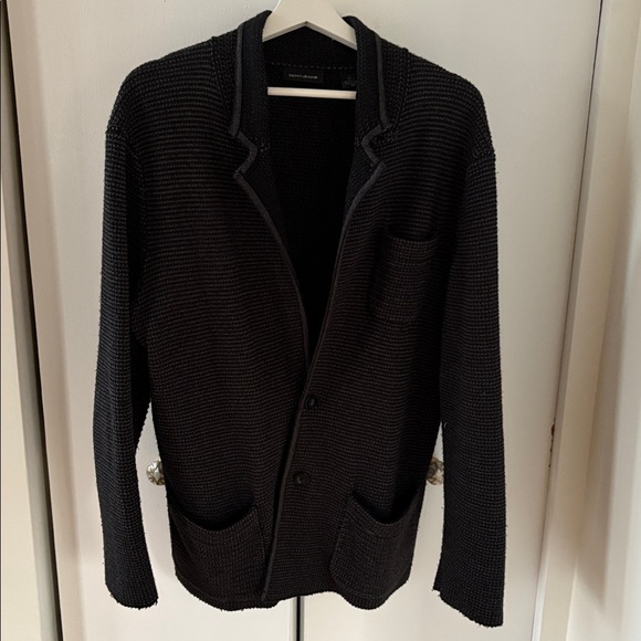 DKNY Men's Black Cardigan Sweater - Picture 5 of 5